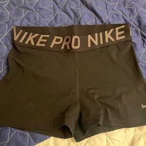 Nike Women's Black Pro Athletic Shorts